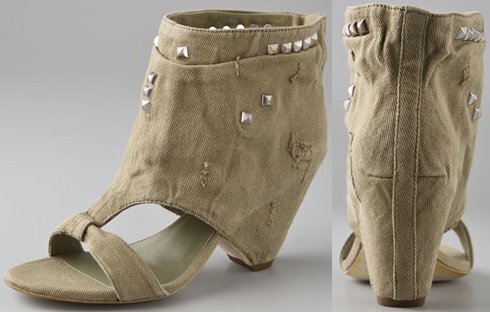 Ash Spin Wedge Booties with Studs