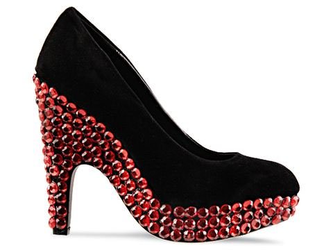 Haus of Price Solid Goddess Heel in Red