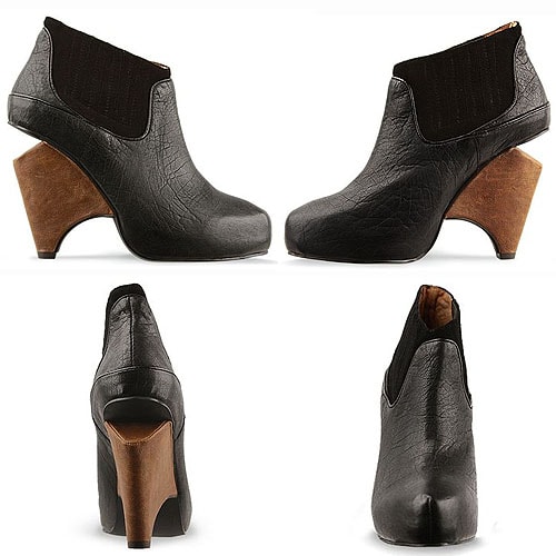 Jeffrey Campbell Christie Booties in Black Leather