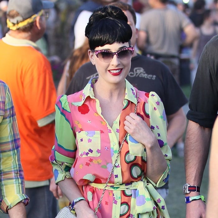 Dita Von Teese at the 2011 Coachella Valley Music and Arts Festival - Day 1 - in Indio, California, on April 15, 2011