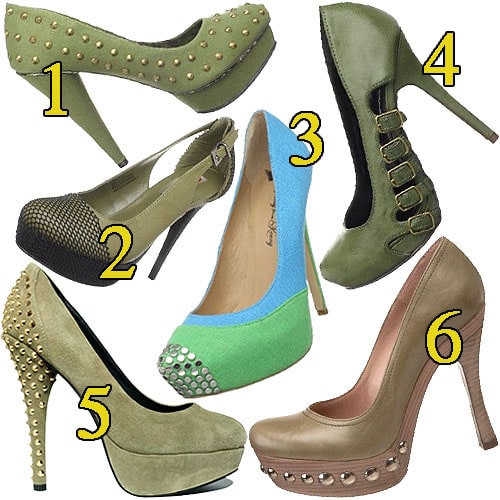 6 green pumps that have got attitude like the Brian Atwoods