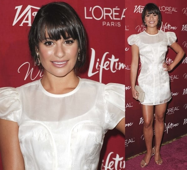 Lea Michele at Variety's 3rd Annual Power Of Women luncheon at the Beverly Wilshire Four Seasons Hotel in Los Angeles, September 23, 2011