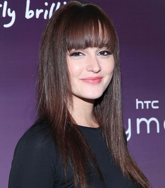 Leighton Meester attends the HTC Serves Up NYC Product Launch