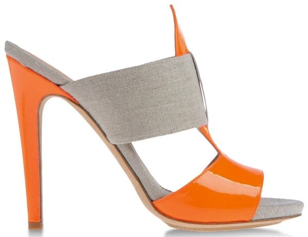 Aperlai Orange Platform Sandals