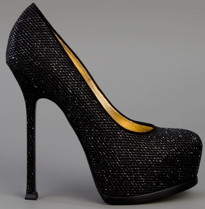 Yves Saint Laurent Tribtoo in Glitter Finish Suede Side