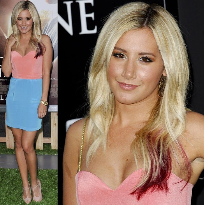 Ashley Tisdale attends the premiere of 'Step Up Revolution' at Grauman’s Chinese Theatre in Hollywood, California on July 17, 2012