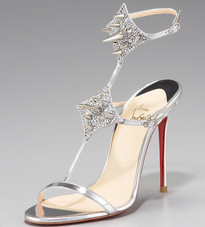 Christian Louboutin 'Lady Max Spike' T-Strap Sandals
