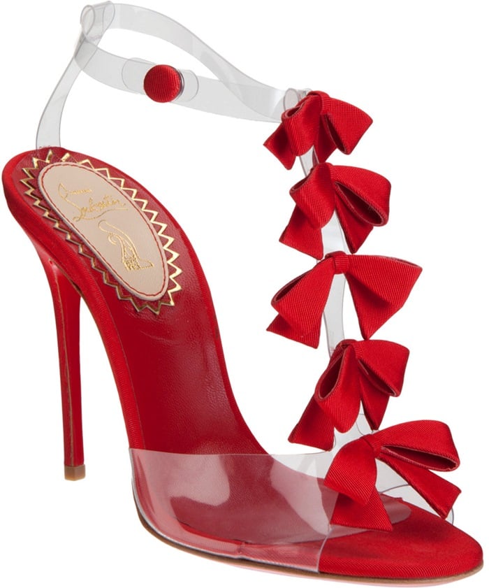 Christian Louboutin Red Bow Bow Sandals