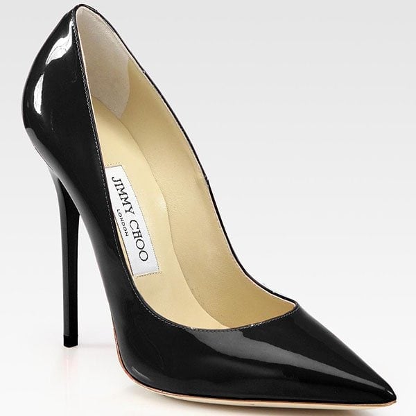 Jimmy Choo Anouk in Black Patent Leather