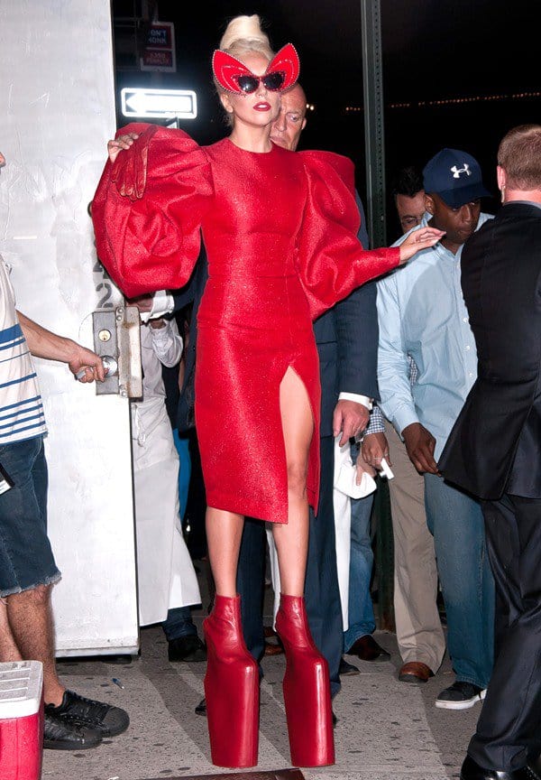 Lady Gaga in the Meatpacking District in New York City on September 12, 2011