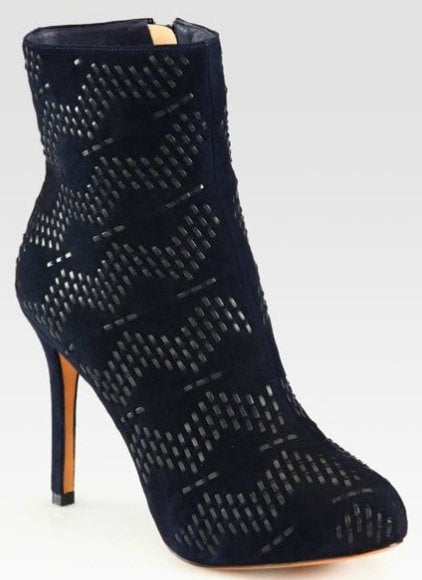 Alexandre Birman Suede and Leather Ankle Boots
