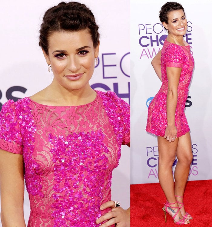 Lea Michele at the 39th Annual People's Choice Awards at Nokia Theatre L.A. Live in Los Angeles on January 8, 2013