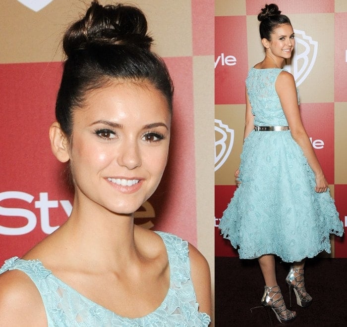 Nina Dobrev at the InStyle And Warner Bros. Golden Globe After Party