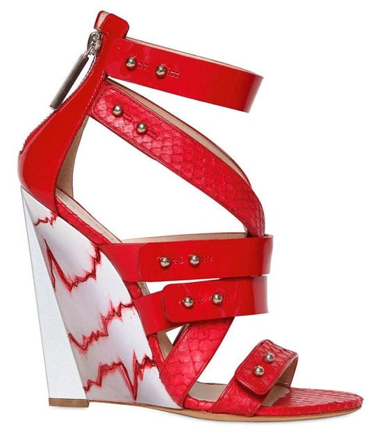 Casadei for Prabal Gurung Ayers Wedge in Red