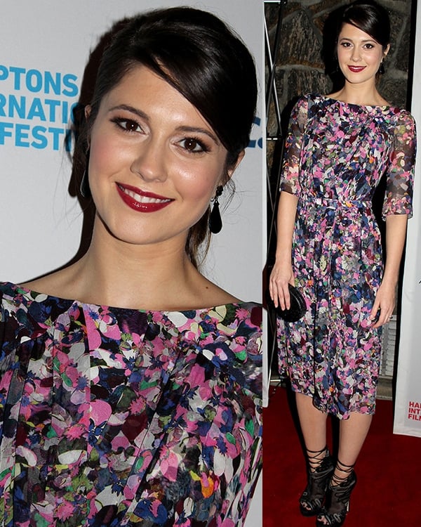 Mary Elizabeth Winstead displaying her hot legs at the Smashed premiere in the 20th Hamptons International Film Festival held at Long Island, New York, October 5, 2012