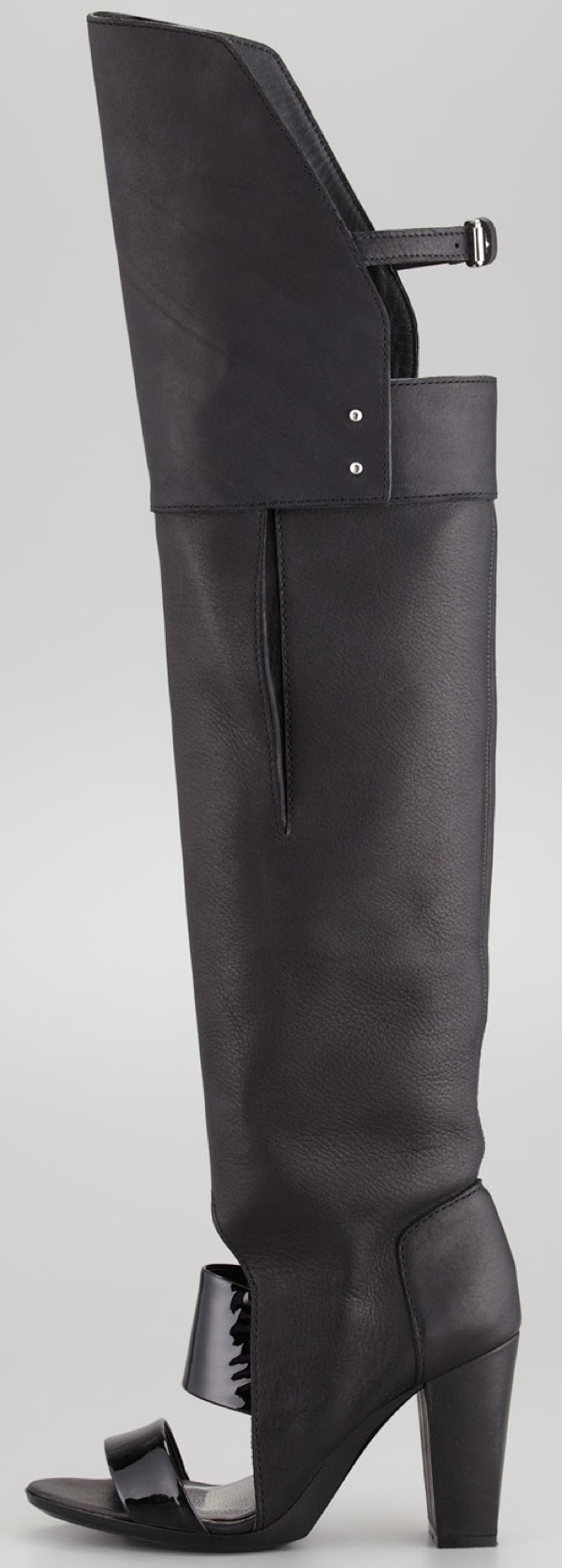 3.1 Phillip Lim Runway Ora Over-the-Knee Boot, Black $850.00 Outstep