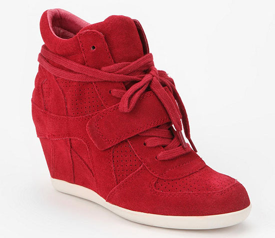 Ash Bowie Wedge Sneakers in Red