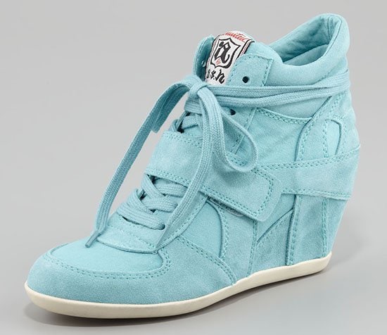 Ash Bowie Wedge Sneakers in Turquoise