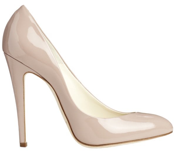 Brian Atwood "Nico" Pumps in Nude Patent