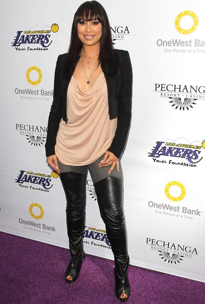 Cheryl Burke attends the Lakers Casino Night fundraiser