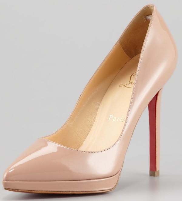 Christian Louboutin Pigalle Patent Platform Red Sole Pump $775.00