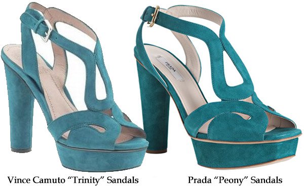 Vince Camuto Trinity and Prada Peony Sandals
