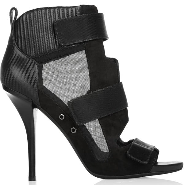 ALEXANDER WANG Noemi suede, mesh and leather sandals Outstep