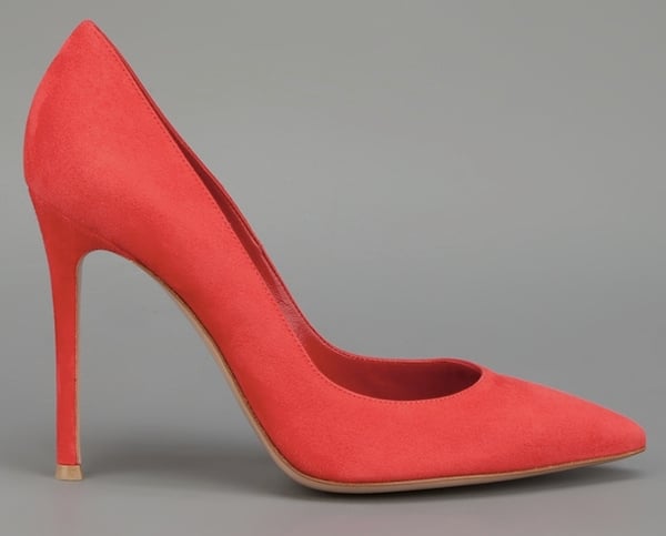 Gianvito Rossi Red Suede Pumps