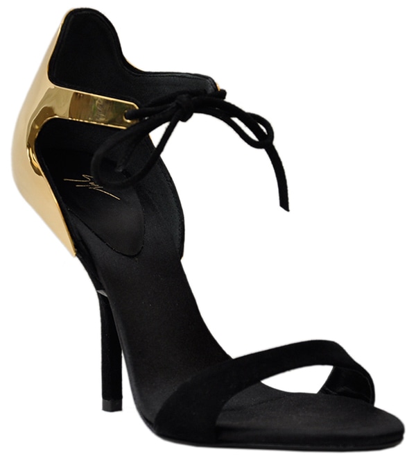 Giuseppe Zanotti Suede and Laminated Spring 2013 Sandals