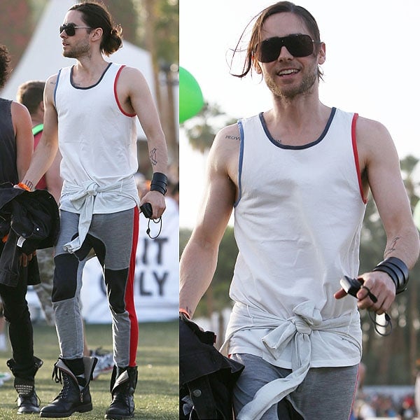 Jared Leto is making biker-style sweatpants and combat boots look so achingly hip