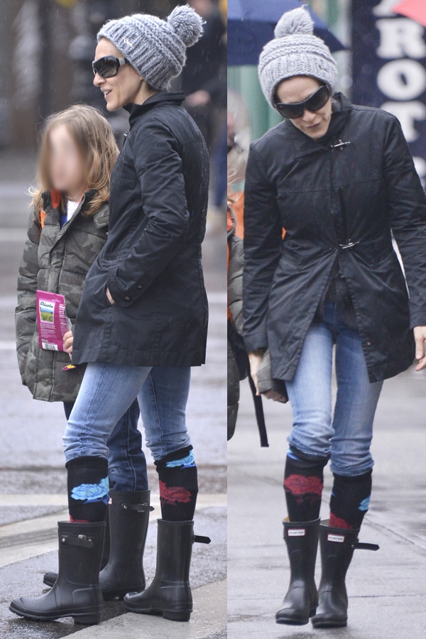 Sarah Jessica Parker taking her son to school in the West Village on March 12, 2013
