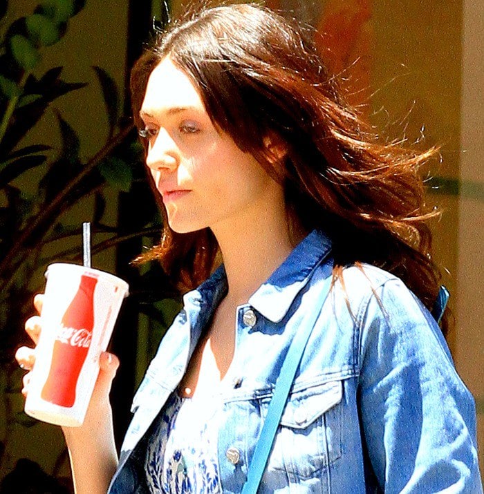 Emmy Rossum out and about on Bedford Drive in Beverly Hills on May 2, 2013