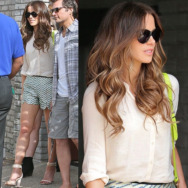 Kate Beckinsale arrives at producer Joel Silver‘s Memorial Day Party in Malibu, California, on May 27, 2013