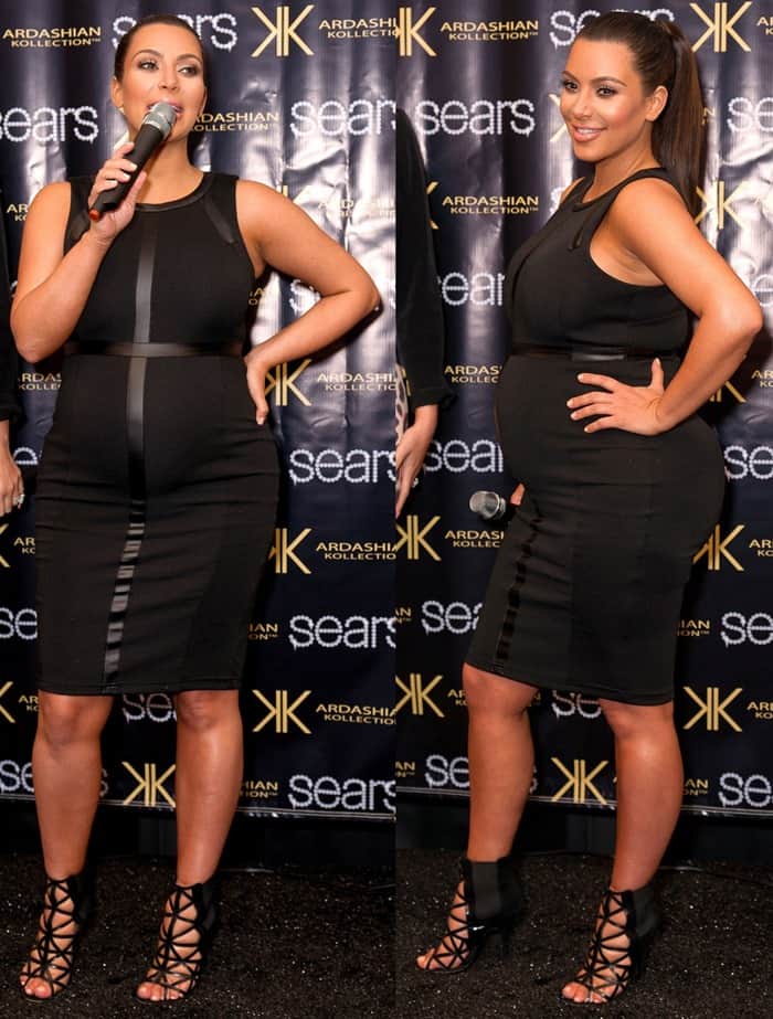 Kim Kardashian makes an in-store appearance at Sears to launch the Kardashian Kollection Spring 2013 clothing line