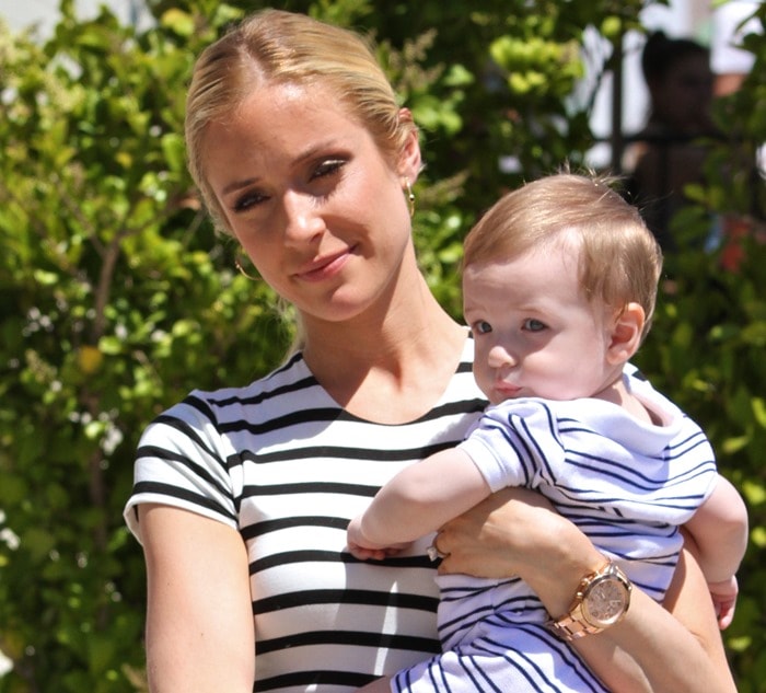Kristin Cavallari and son Camden go out to lunch at Urth Cafe in West Hollywood on May 2, 2013
