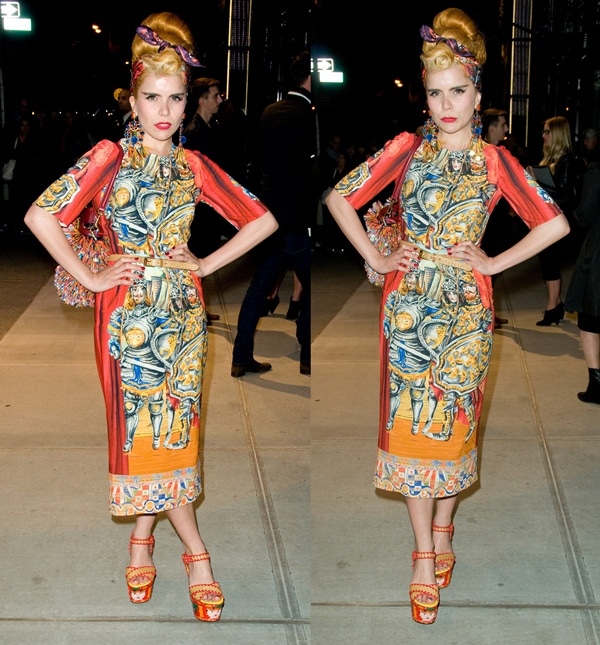 Paloma Faith at the Dolce & Gabbana Fifth Avenue flagship store opening