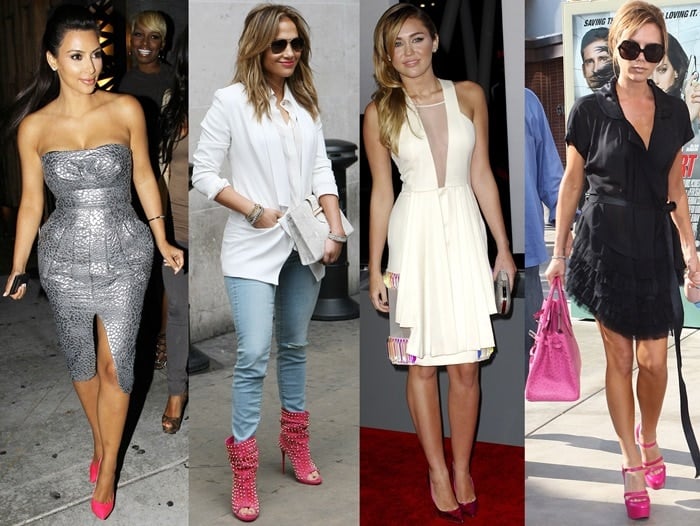 shoes to wear with hot pink dress
