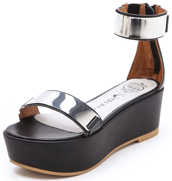 Jeffrey Campbell Lars Metallic Platform Sandals