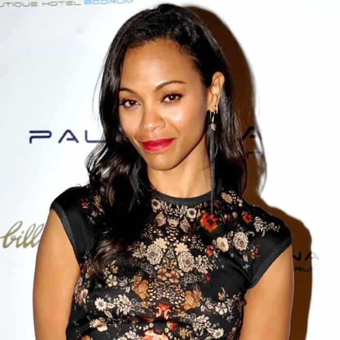 Zoe Saldana at the opening party for Palmarina Bodrum in Bodrum, Turkey, on June 22, 2013