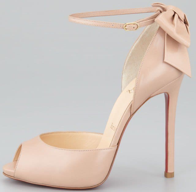 Christian Louboutin Dos Noeud Ankle-Strap Bow Pumps