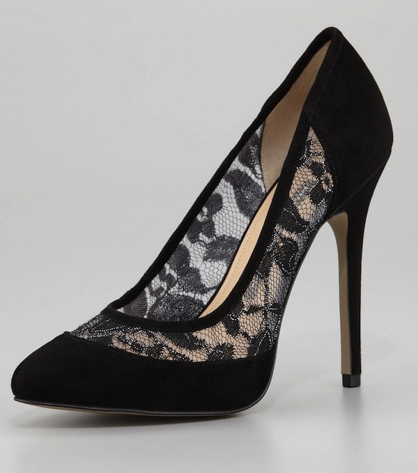 French Connection "Cybil" Mesh Pumps