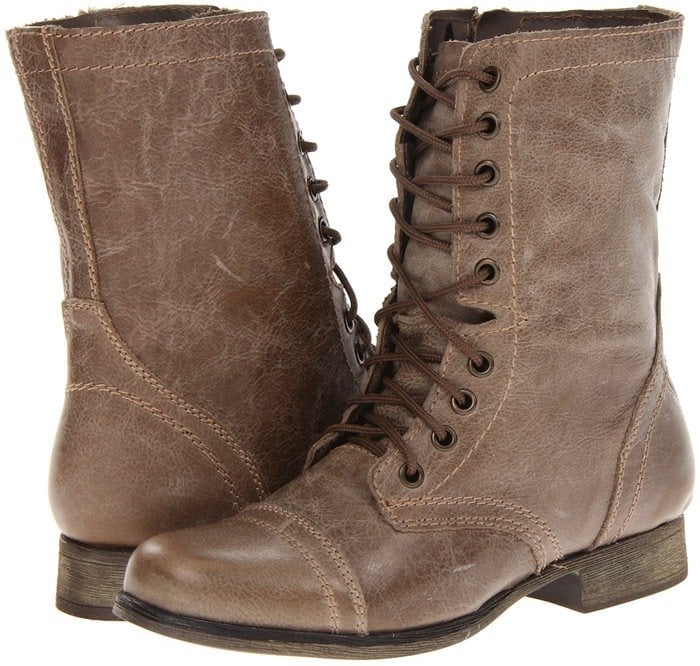 Steve Madden Troopa Stone Leather Boots