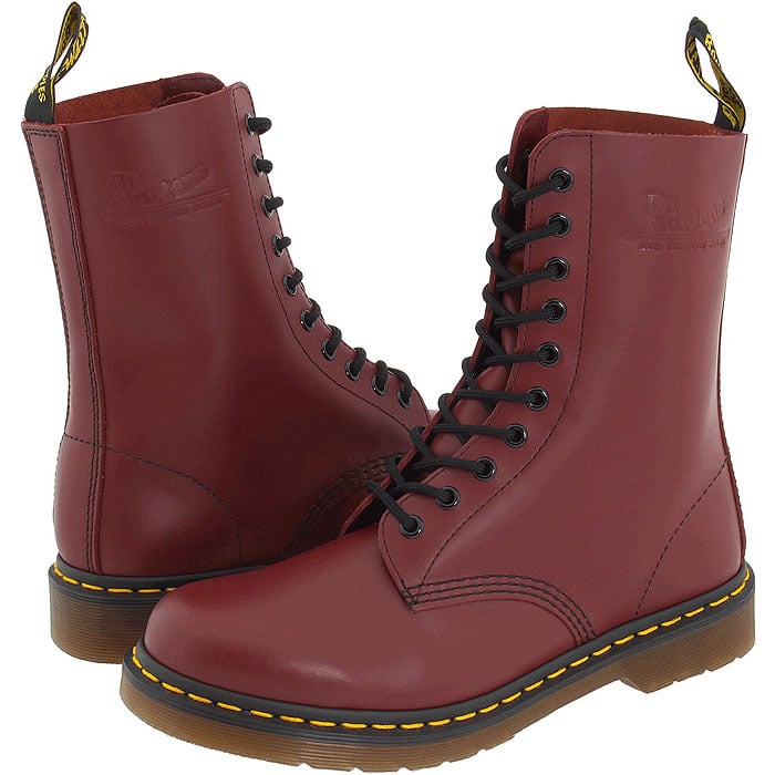 Dr. Martens "1490" Boots in Cherry Red Smooth
