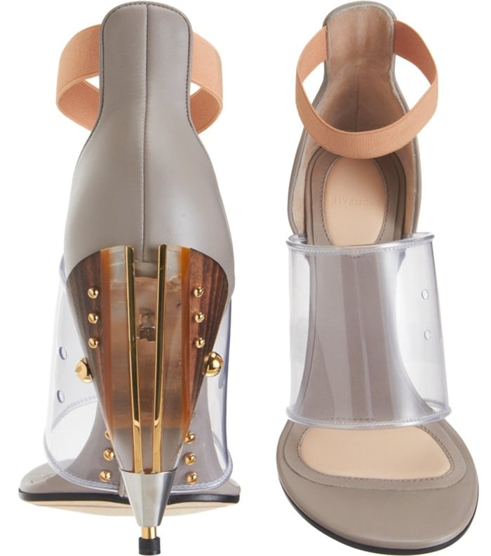 Givenchy Gradient Cone Heel Sandals Front Back