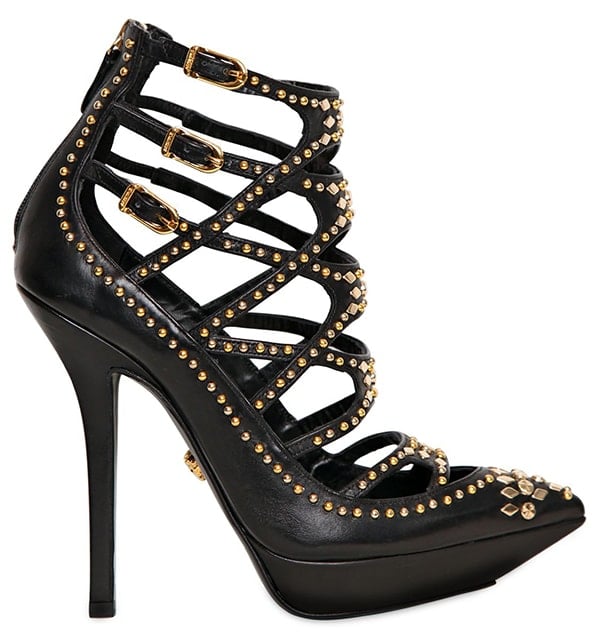 Studded Versace Cage Boots