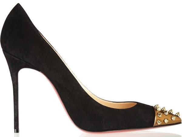 Christian Louboutin Geo Pumps in Black Suede