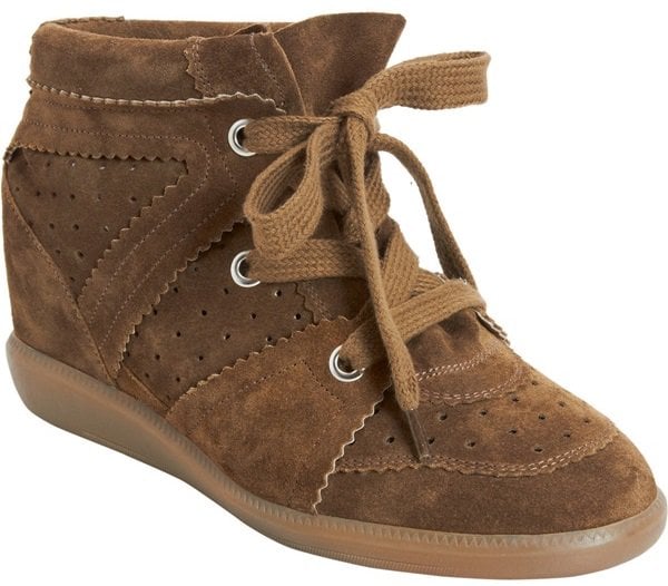 isabel marant bobby sneakers in taupe