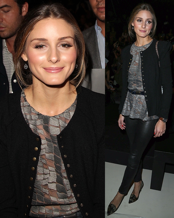 Olivia Palermo was seen taking a front row seat at Espace Ephemere Tuilerie for Elie Saab's runway presentation during the Paris Fashion Week Spring/Summer 2014