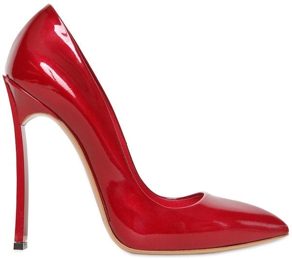 Casadei Red Patent Leather "Blade One" Pumps