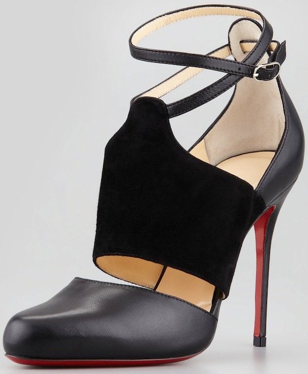 Christian Louboutin Trotter Banded Ankle-Wrap Pumps